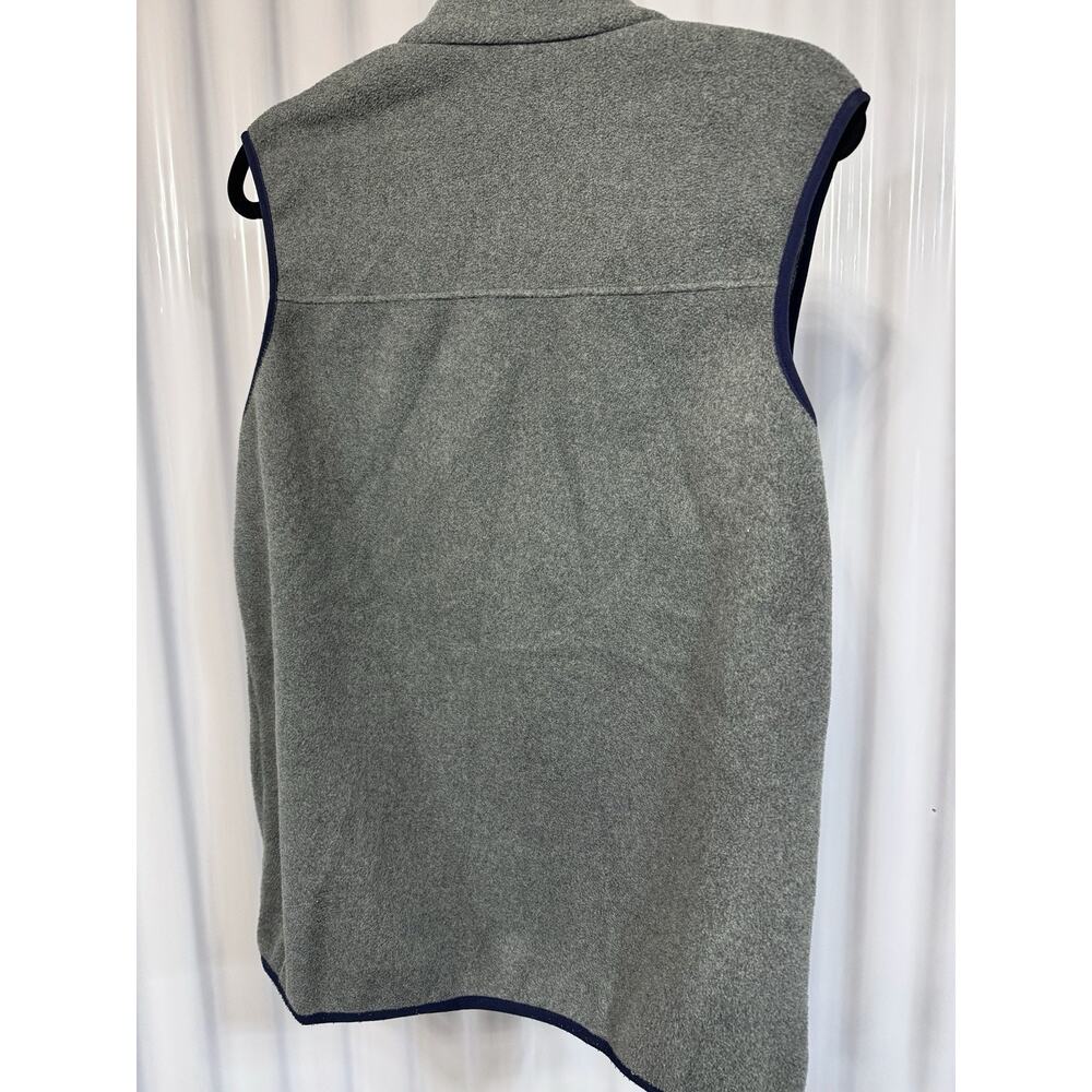 Patagonia Vest Mens Medium Synchilla Gray Full Zip Up - Picture 4 of 5